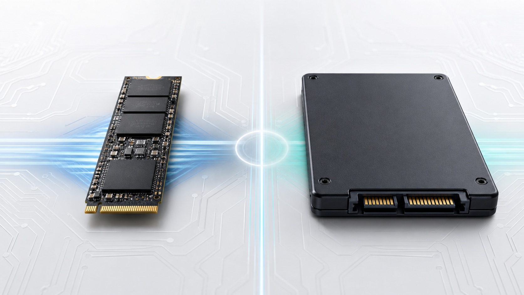 مقایسه حافظه SSD نوع NVMe و SATA